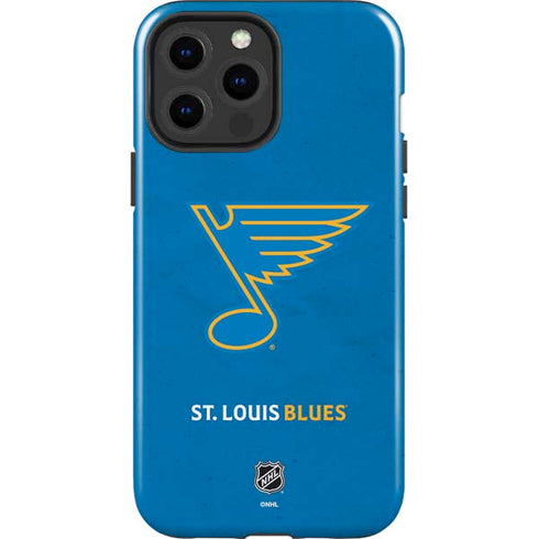 NHL St. Louis Blues Distressed iPhone 15 Pro Max Impact Case